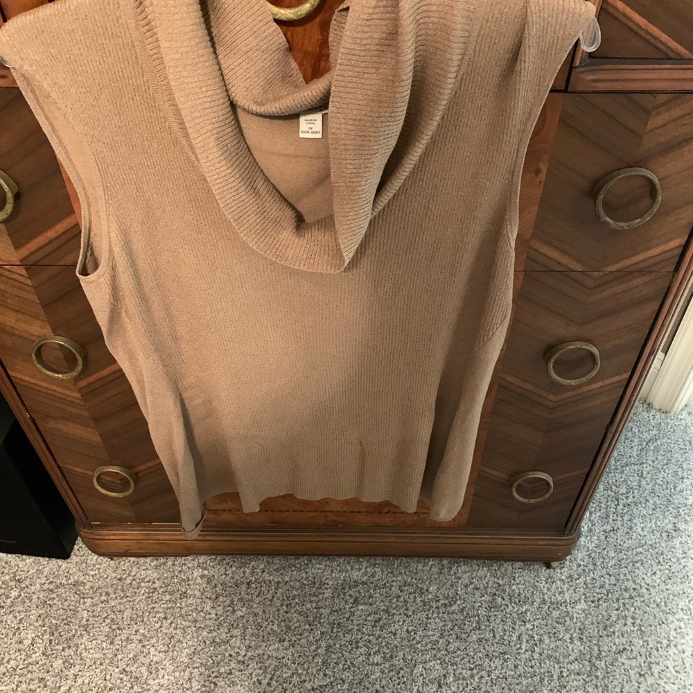 Sleeveless cowl neck sweater by Coldwater Creek